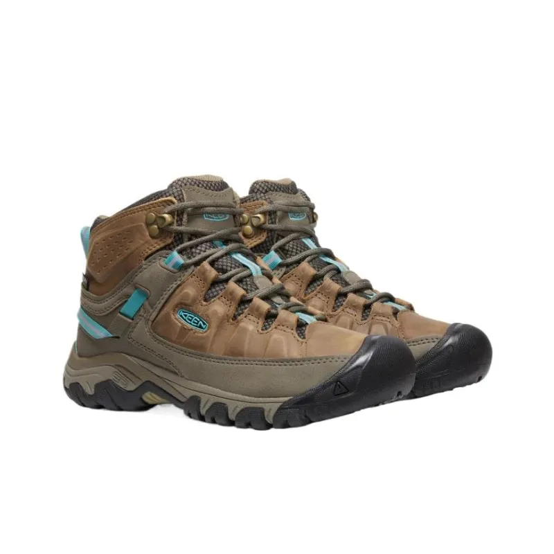 KEEN Targhee 3 Abrasion Resistant Slip Resistant Crew Outdoor Boots Women's Brown-3