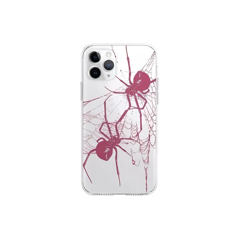 Wei Xin TPU Material Transparent Spider Phone Cases Compatible With IPhone 16/15 Pro Max/Apple 13/14 Pro Max Collection-4