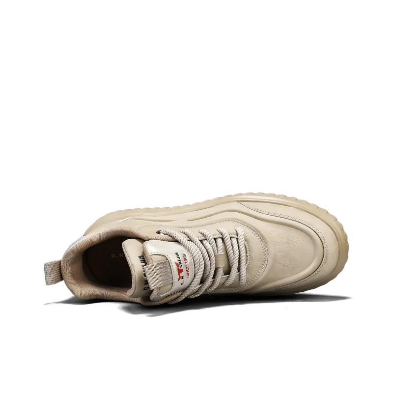 G.N.SHIJIA Wear Resistant Lightweight Breathable Height Increasing Low Top Skateboard Shoes Men's-12