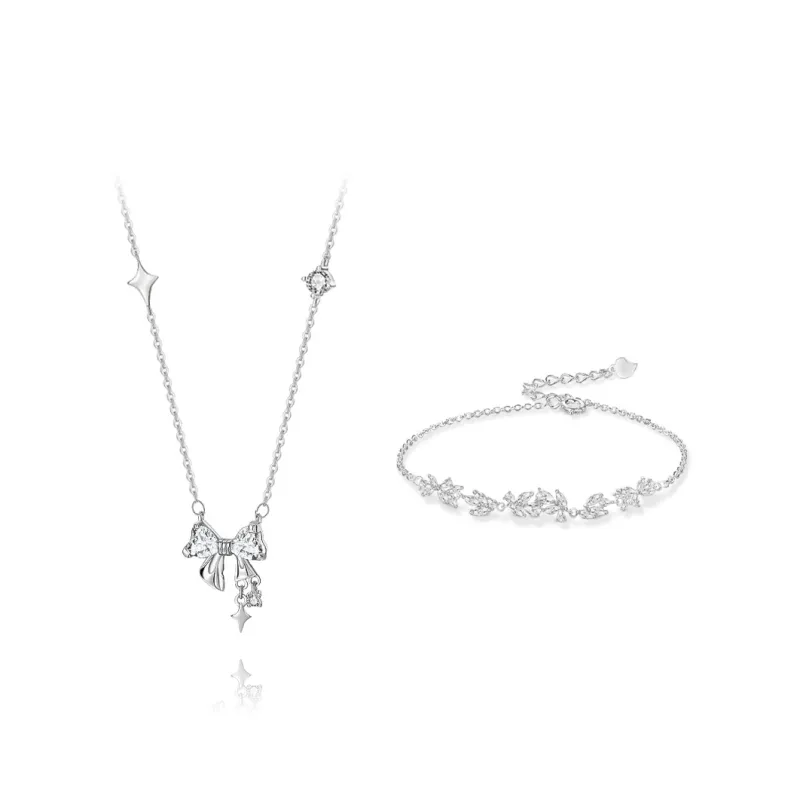 KUMET Zircon Necklaces Women's Same For Couples-0