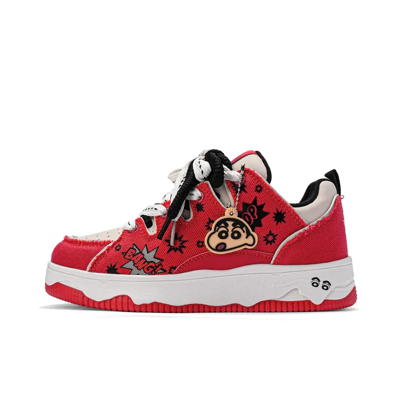 Crayon Shinchan Lightweight Breathable Height Increasing Low Top Skateboard Shoes Unisex-70