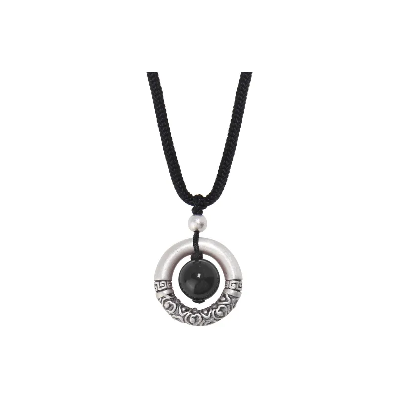 Inker Good Stone 999 Fine Silver Necklaces Unisex-6