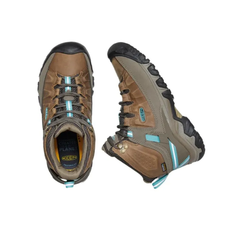 KEEN Targhee 3 Abrasion Resistant Slip Resistant Crew Outdoor Boots Women's Brown-4