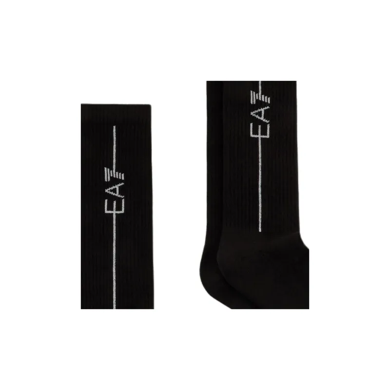 EMPORIO ARMANI Logo Embroidered Two Pack Socks-4
