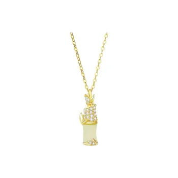 CHIMERA Hetian Jade Necklaces Pale Greenish White Jade Women's