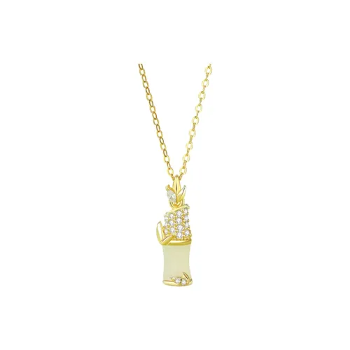 CHIMERA Hetian Jade Necklaces Pale Greenish-White Jade Women's