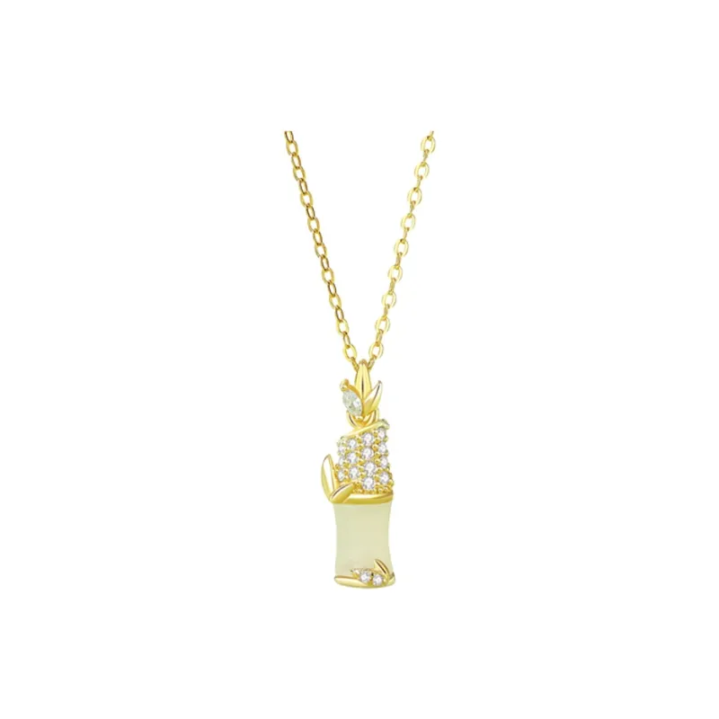 CHIMERA Hetian Jade Necklaces Pale Greenish White Jade Women's-0