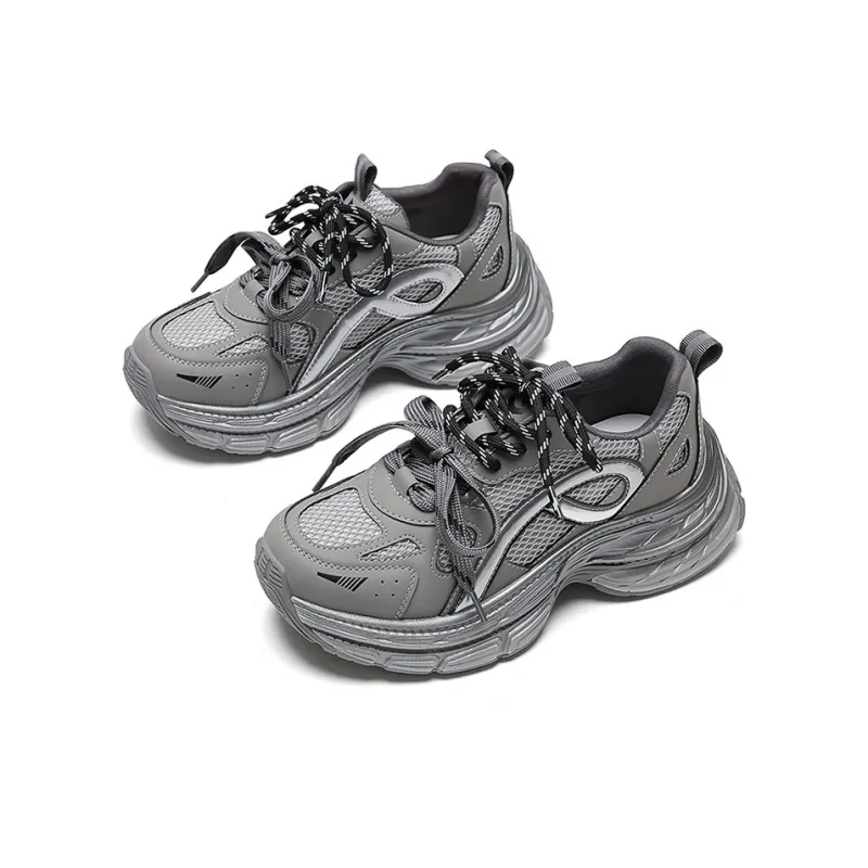 WOOS BOBO Lightweight Height Increasing Low Top Chunky Sneakers Women's-7