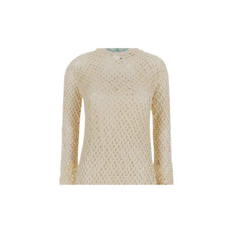 SportMax Crochet-Knit Mini Dress-4