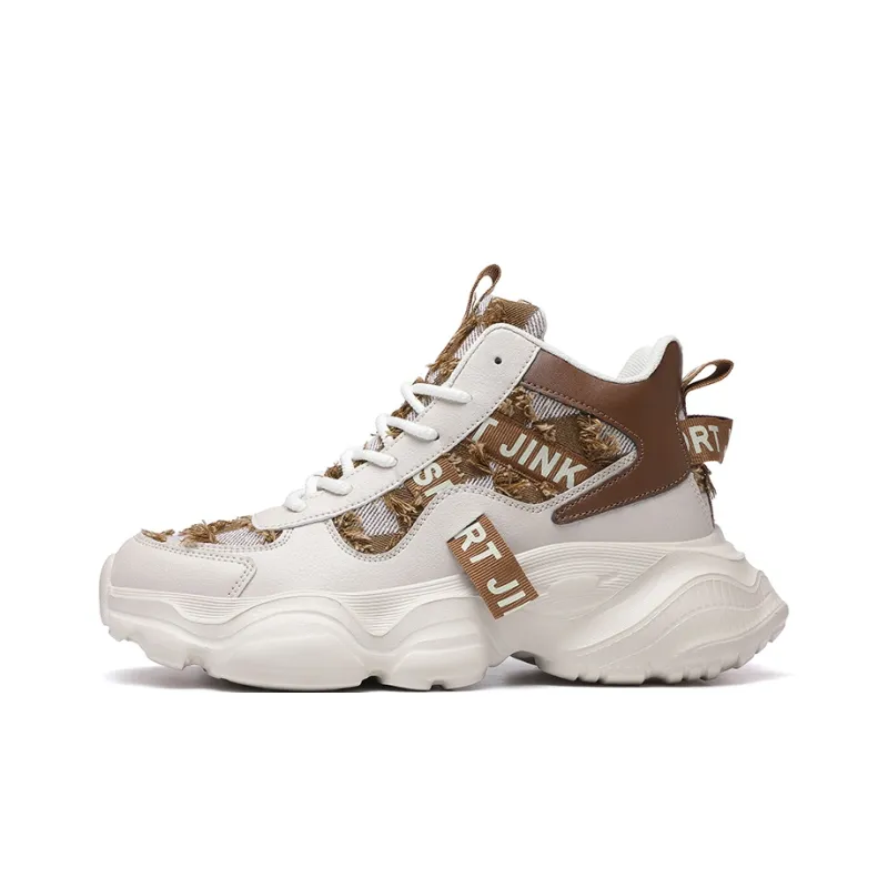 JANECO Anti-Slip Wear-Resistant High-Top Chunky Sneakers Unisex-0