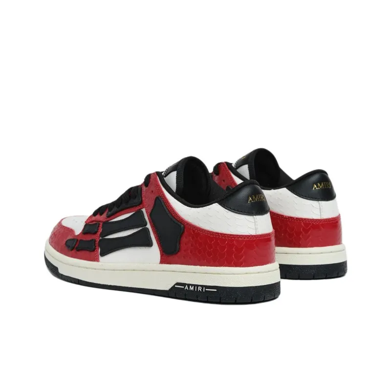 AMIRI Skel Top Low Top Skateboard Shoes Men's Red-3