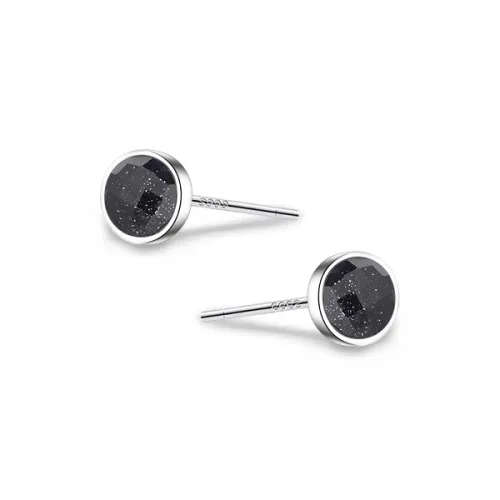 ETAHLOVE Sterling Silver Stud Earrings Unisex Boyfriend And Girlfriend Birthday Surprise