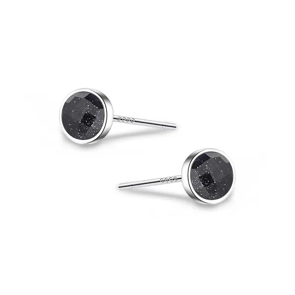 ETAHLOVE Sterling Silver Stud Earrings Unisex Boyfriend And Girlfriend Birthday Surprise-0