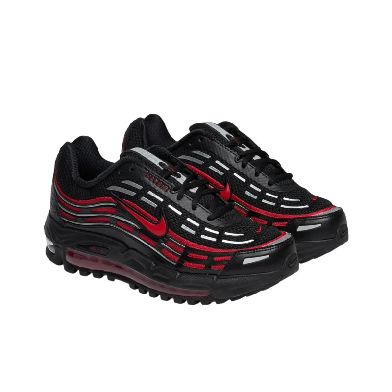 Nike AIR MAX TL 2.5 Shock Absorbers With Slip Resistant Features Low Top Casual Shoes Unisex Black Red-1
