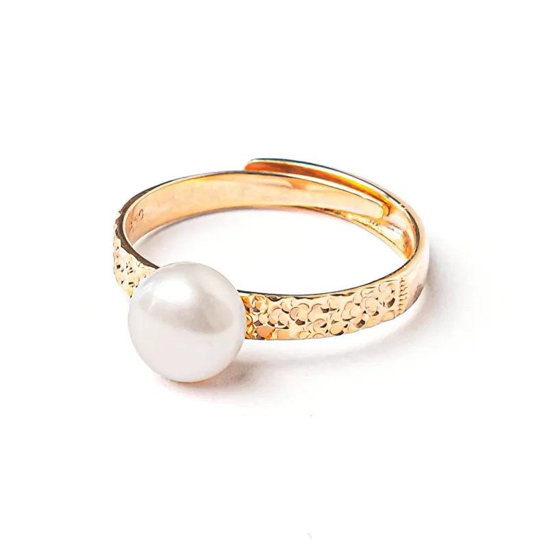 SANWUBALUOKE Freshwater Pearl Rings Women's-1