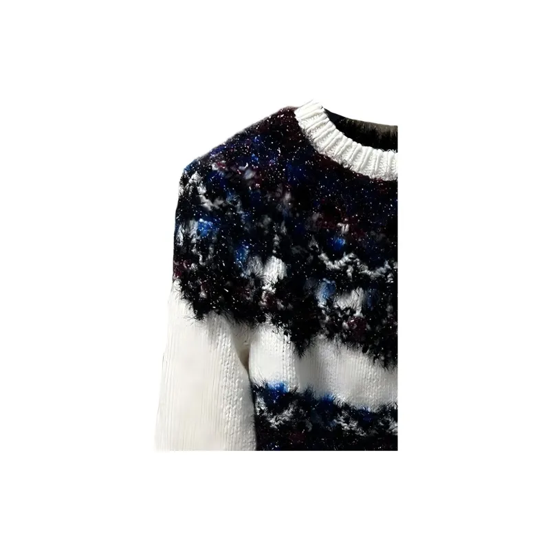 CHANEL Sweater Women's Black White-2