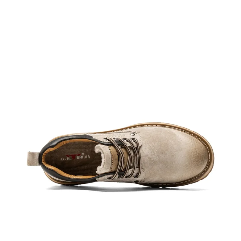 G.N.SHIJIA Wear-Resistant Lightweight Height Increasing Low-Top Casual Shoes Men's-4