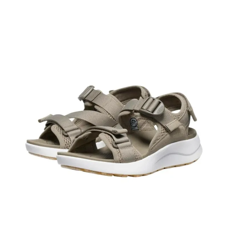 KEEN Elle One Strap Sandals Women's Gray White-3