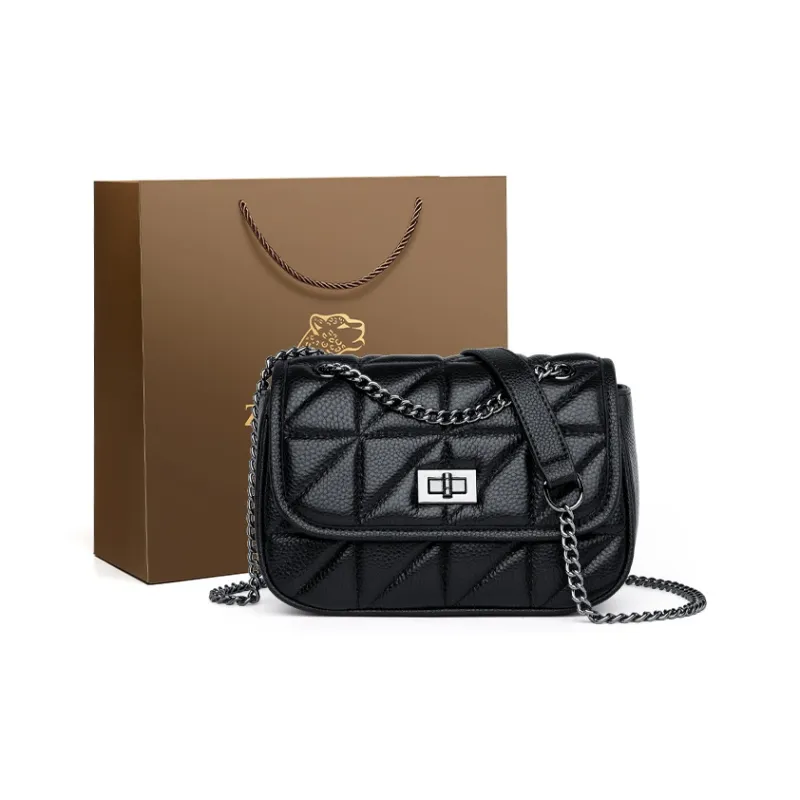 ZOOLER Top Grain Cow Leather Crossbody Bags Trumpets Women's Black/Blue/White-6