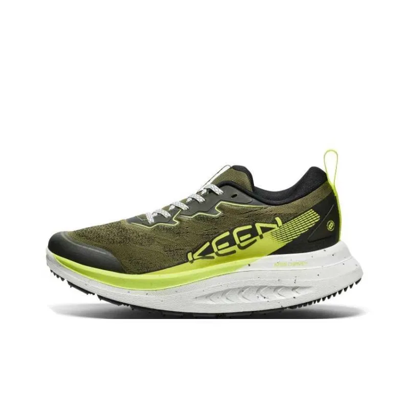 KEEN Anti-Slip Wear-Resistant Low-Top Hiking Shoes Men's Green-0