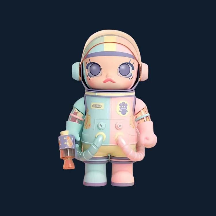 POP MART x MEGA SPACE MOLLY 100% Honey MOLLY Macaron Trendy Figures-3