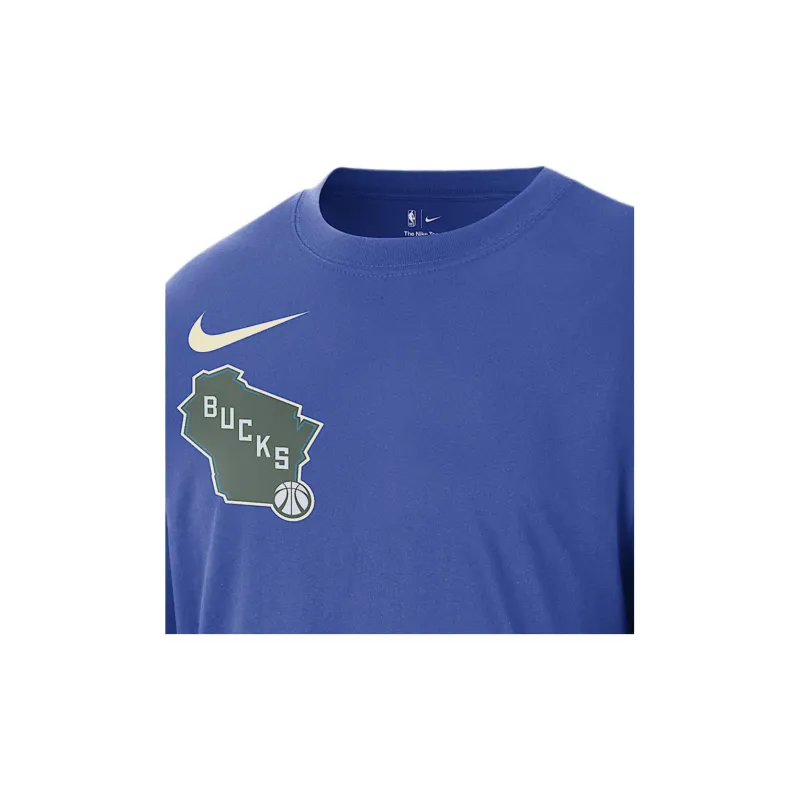Nike Milwaukee Bucks Courtside City Edition Men's Nike Nba Max90 Long Sleeve T Shirt-2