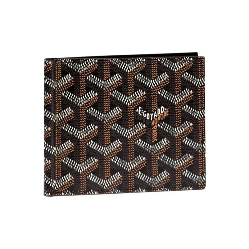 GOYARD Saint-Thomas Canvas With Leather Wallet Unisex Black-0