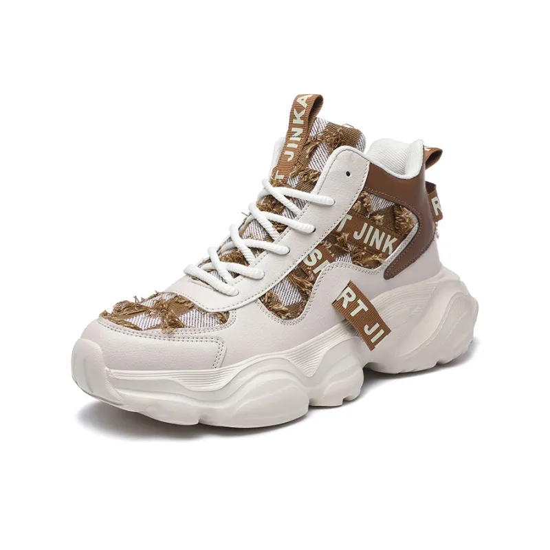 JANECO Anti-Slip Wear-Resistant High-Top Chunky Sneakers Unisex-1
