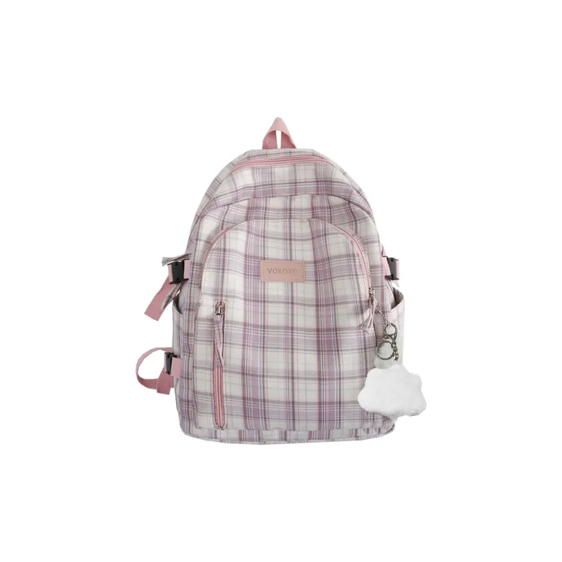 UNITE STAR Nylon Backpack Regular Women's Purple/Pink/Dark Blue/Light Blue-3