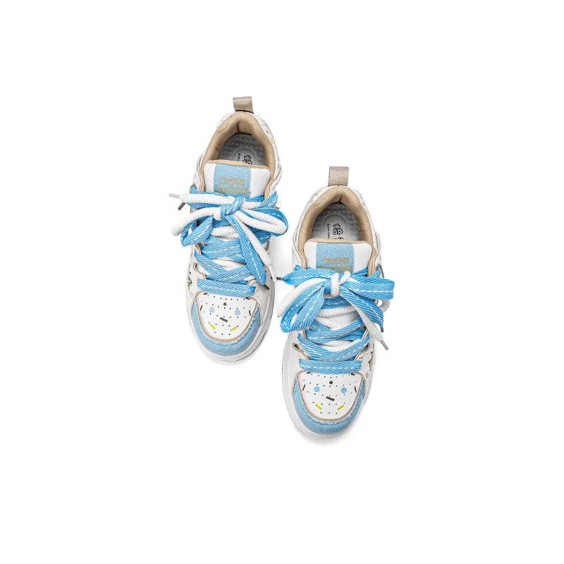 Crayon Shinchan Lightweight Breathable Height Increasing Low Top Skateboard Shoes Unisex-67