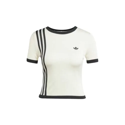Adidas Originals Knitted 3 Stripes Short Tee
