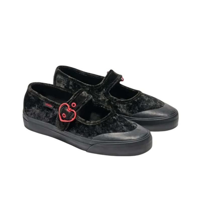 Vans Mary Jane Mary Jane Shoes Women's Black Red-1