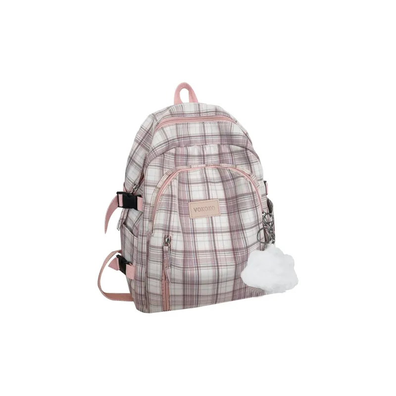 UNITE STAR Nylon Backpack Regular Women's Purple/Pink/Dark Blue/Light Blue-4