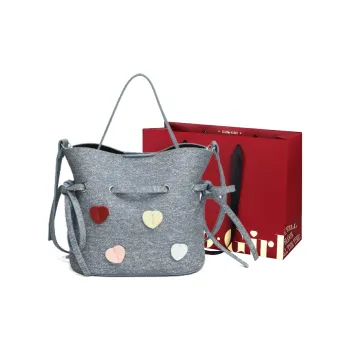 GOX PU Shoulder Bag Women's Ecru/Blue