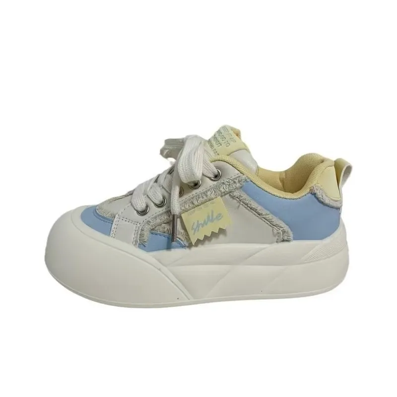BINGO DUCK Coverage Slip Resistant Height Increasing Low Top Skateboard Shoes Women's-8
