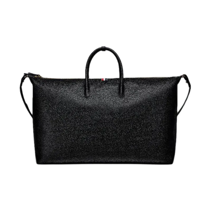 THOM BROWNE· Leather Travel Bag Men's Black-2