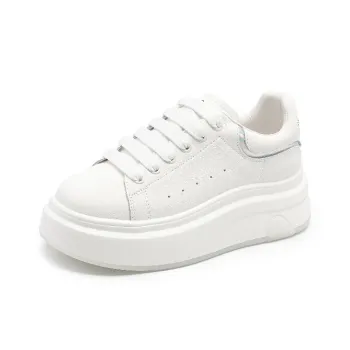 BAFFN Non slip Lightweight Low Top Skateboard Shoes Women's White