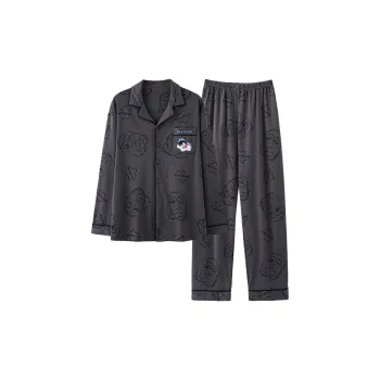 Lanza Pajama Set Men's Gray Meow