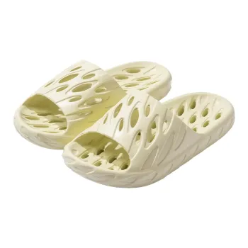 SHAJI Bathroom Slippers, Summer Home Bathroom Slip Resistant Leak Proof Quick Dry Thick Soled Slippers