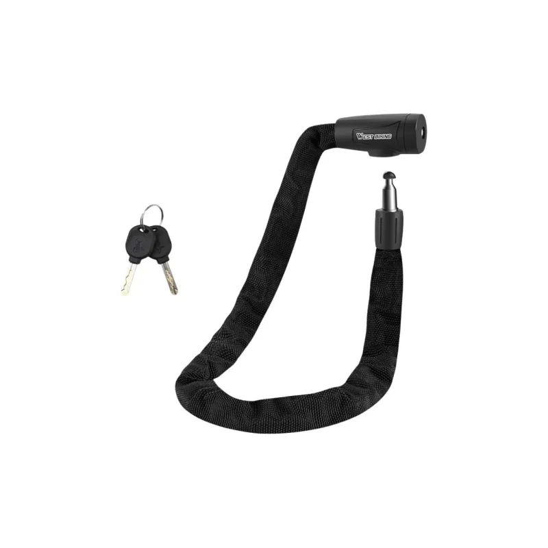 WEST BIKING Bicycle Locks Zinc Alloy Anti Rust Protective Glass Door Lock-2