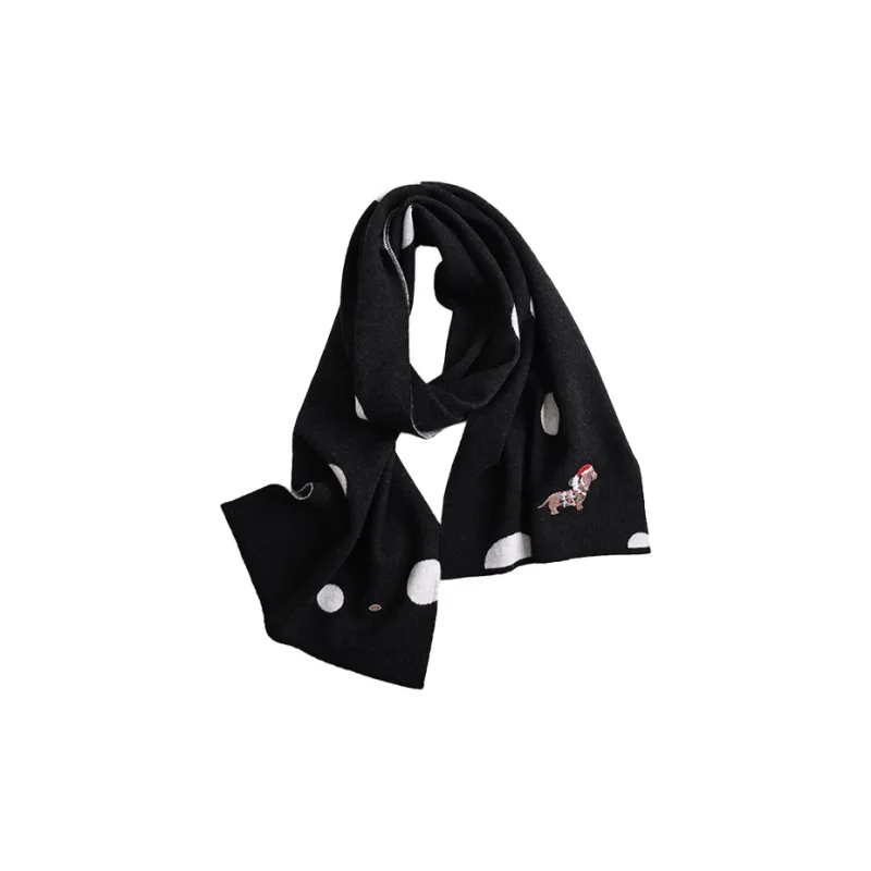 Lagur Merino Wool Knit Scarves Women's-3