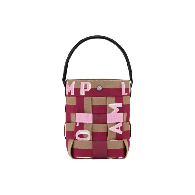 LONGCHAMP Re Play Nylon Bucket Bags Handbags Extra Small Women's Red Beet Purple-2