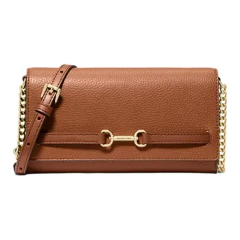 MICHAEL KORS Split Cow Leather Envelope Bag, Shoulder Bag, Crossbody Bag Large Size Women's Leather Brown