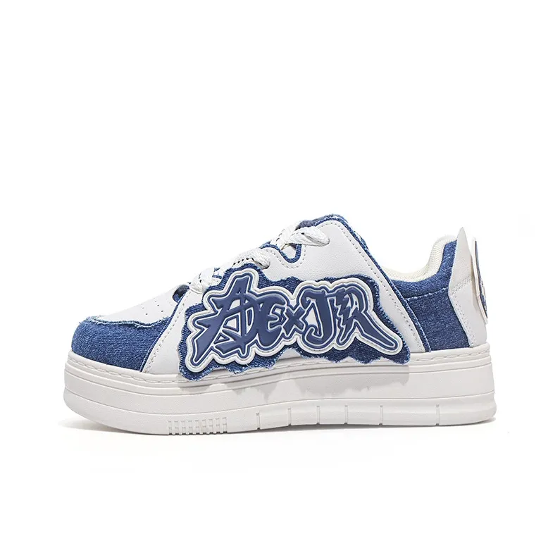 Take The Qin Wear Resistant Lightweight Height Increasing Low Top Skateboard Shoes Unisex-0