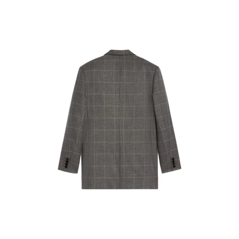 CELINE Bibliothèque Nationale De France Blazer In Prince Of Wales Wool-1