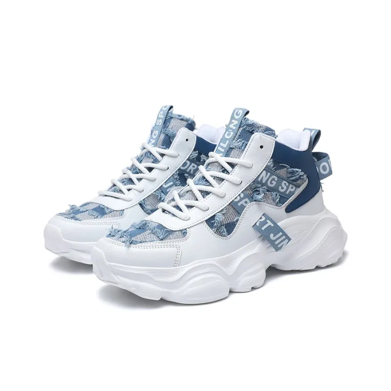 JANECO Anti-Slip Wear-Resistant High-Top Chunky Sneakers Unisex-12