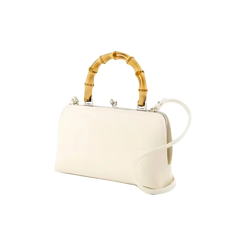 JIL SANDER Goji Calfskin Shoulder Bag Crossbody Bag Handbag Mini Women's White-1