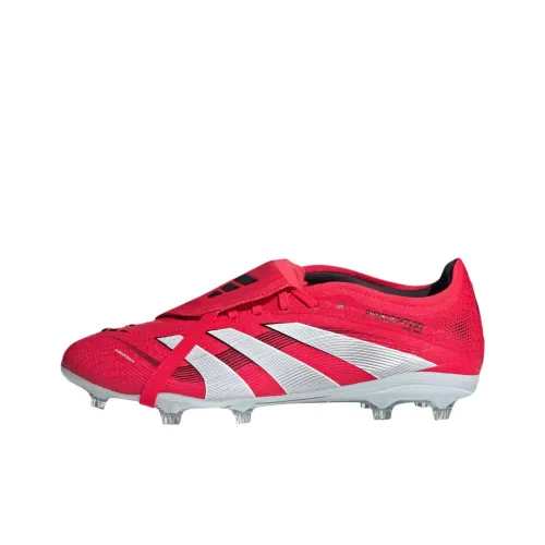 Adidas PREDATOR PRO Anti Slip Wear Resistant Soccer Shoes Unisex Red White