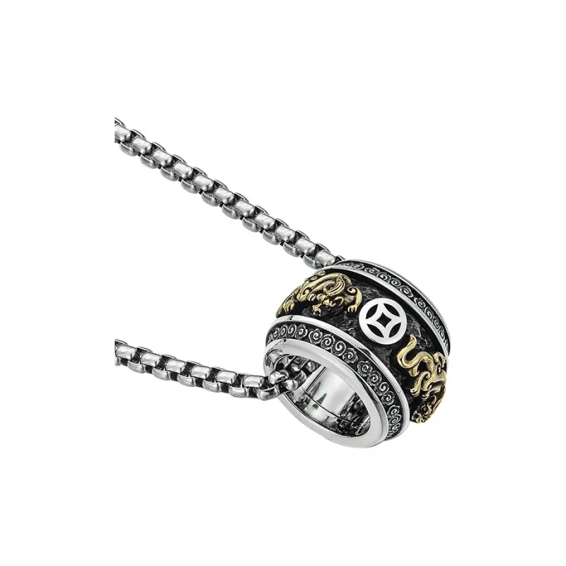 MYSH 925 Sterling Silver Necklaces Men's-2