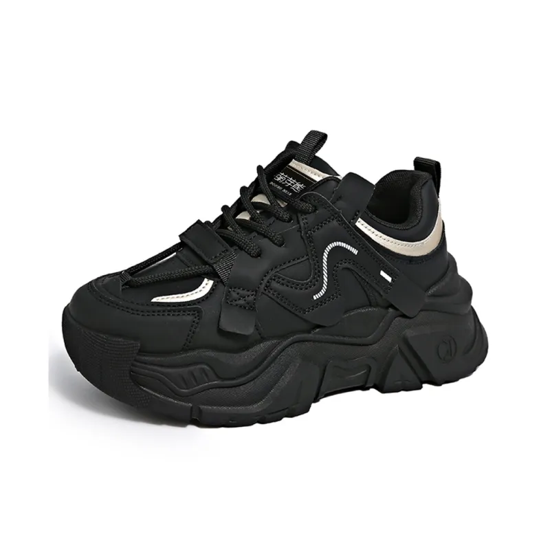 Budding Bear Anti Slip And Wear Resistant Height Increasing Low Top Chunky Sneakers Women's-0